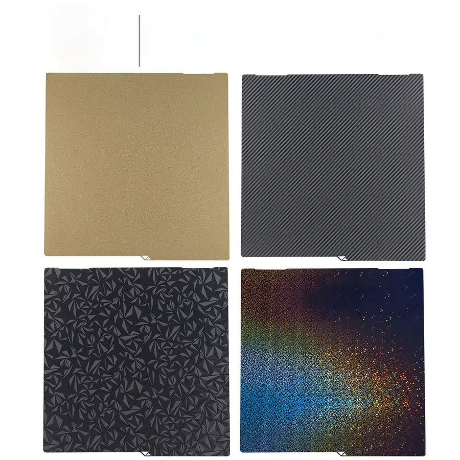 Anycubic Kobra 3 Max Combo Federstahlblech mit PEI-Textur für 3D-Drucker, Farbe: Gold, B/T: 430 x 430 mm - Bild 4
