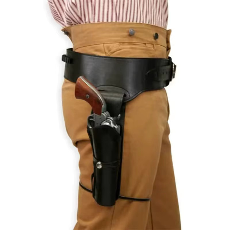 QAZH Western Pistole Holster Gunman, Zubehör, Schwarz, Kunststoff - Bild 3