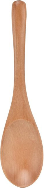 Hitzebeständiger Kochlöffel aus Holz von CosyHome in Weiß, Länge: 16 cm - Bild 1
