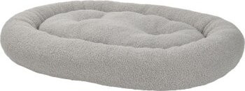 FIT+FUN Hundebett Teddy oval in Grau mit abnehmbarem Bezug - Bild 1