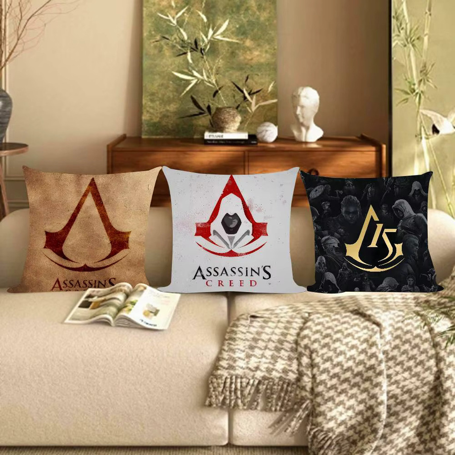 Beast Kingdom Kissenbezug mit Assassin's Creed Logo, quadratisch, 40 x 40 cm - Bild 3