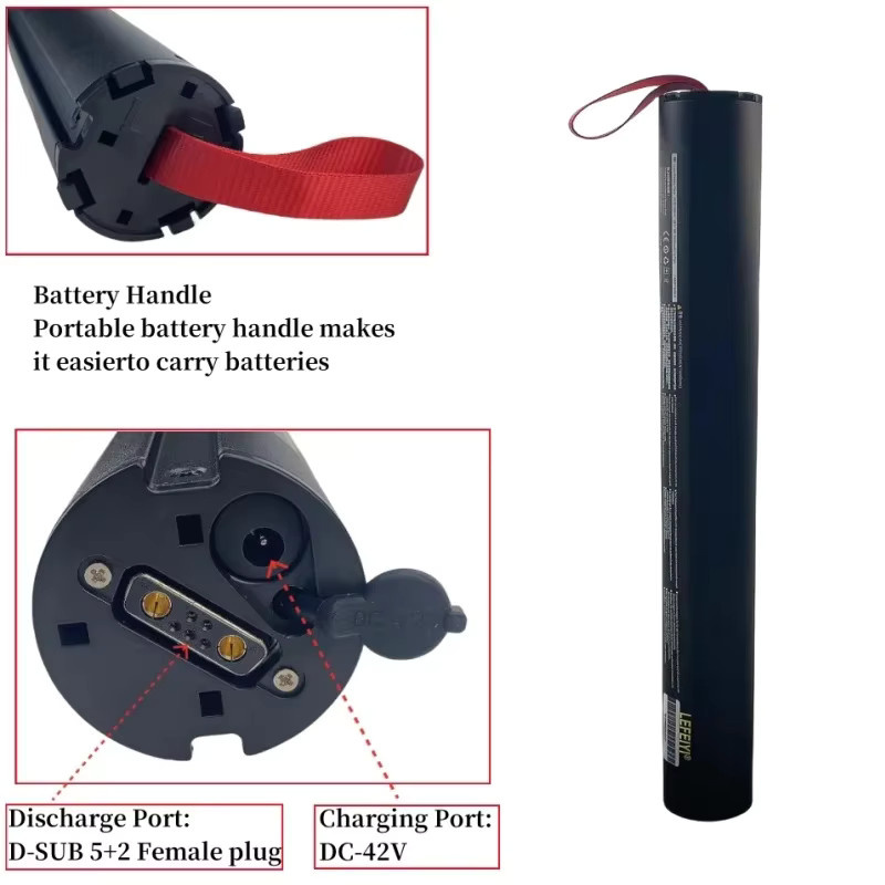 HX X7 Elektroroller Ersatzbatterie 36 V 5200 mAh 18650 10S2P in Schwarz - Bild 2