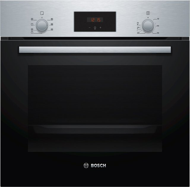 Bosch Einbaubackofen Serie 2 HBF133BR0 in Edelstahl und Schwarz mit 66 l Volumen, Breite: 59,4 cm - Bild 1