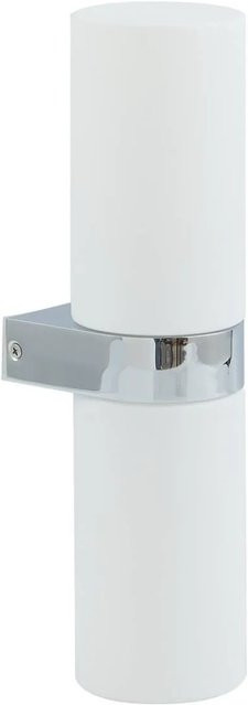 Lucande Wandleuchte Basolo 2-flammig in Chrom, moderne Badezimmerlampe IP44, E14 - Bild 1