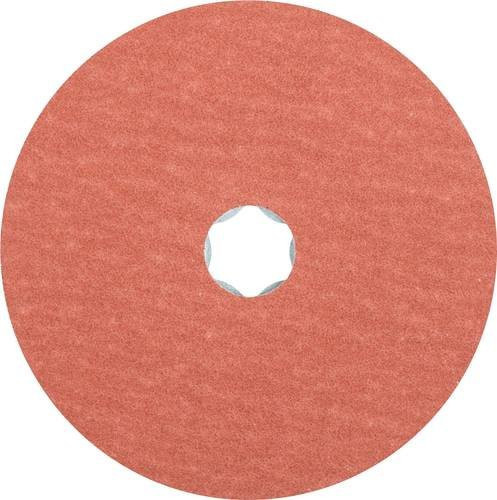 PFERD COMBICLICK Korund Fiberscheibe A-COOL60 für Edelstahl, Durchmesser: 125 mm, Farbe: rot - Bild 1