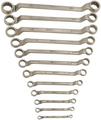 KS Tools Doppel-Ringschlüssel-Satz aus Aluminium-Bronze, Schlüsselweite Metrisch 6 - 27mm, Silber - Bild 1