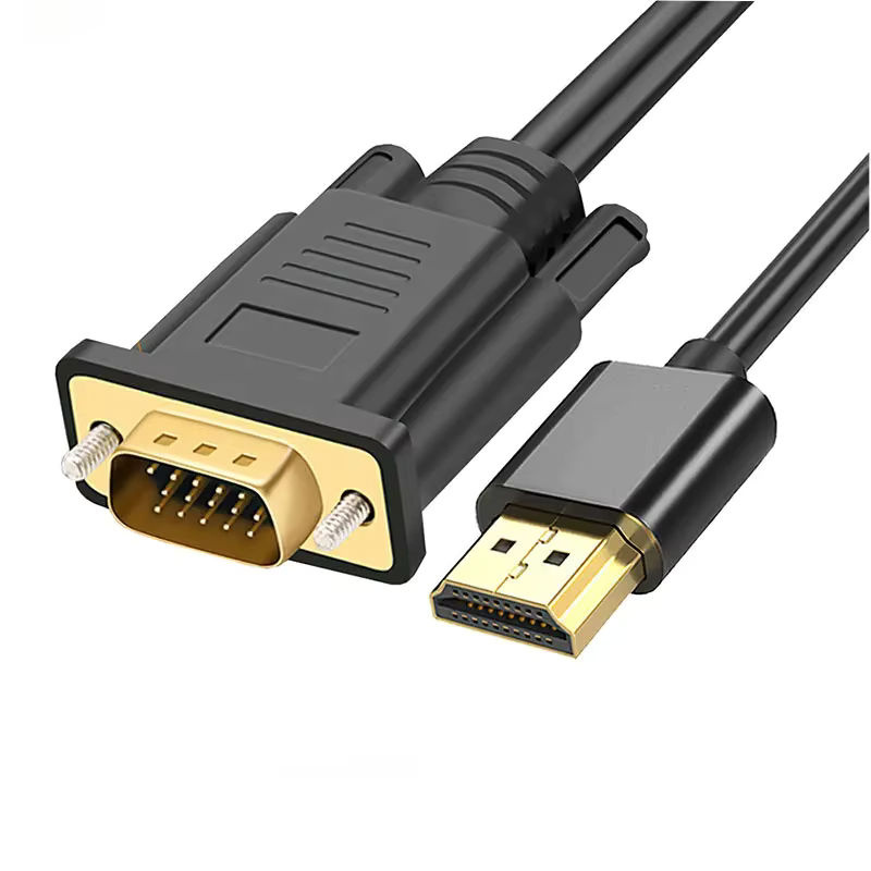 Nephy HDMI auf VGA Adapter Kabel Digital zu Analog in Schwarz für Computer und Laptop mit 1080p und 60 Hz - Bild 5