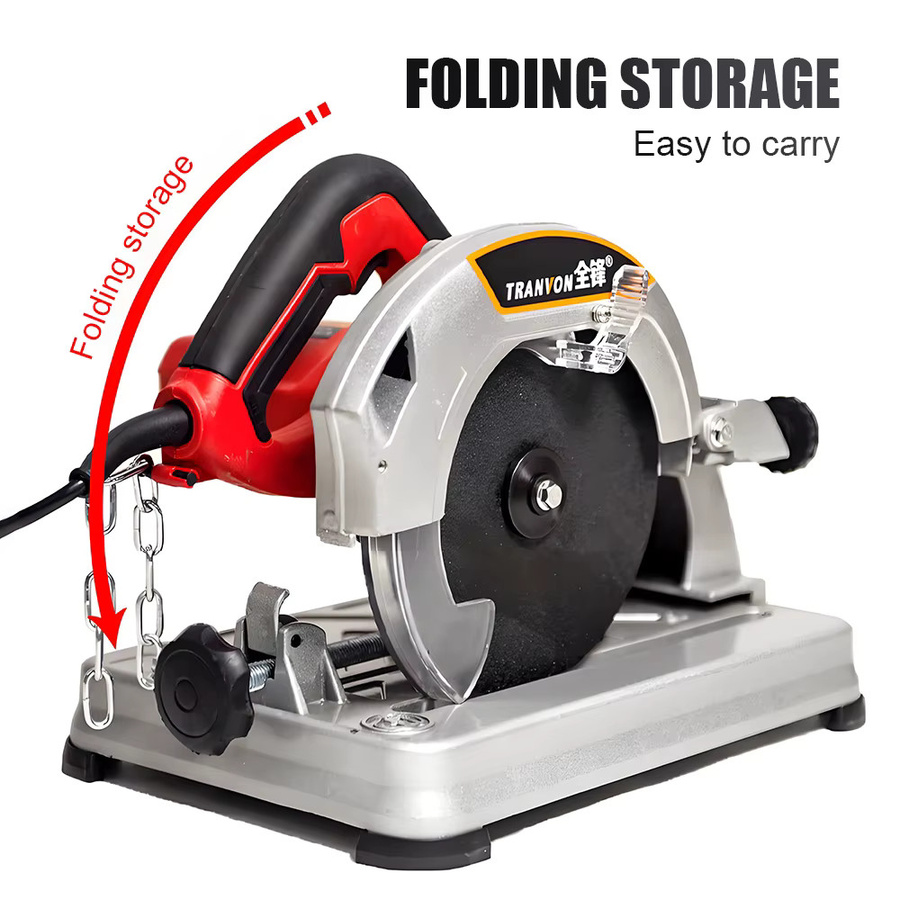 Tungfull Tragbare Mehrzweck-Schneidemaschine in Rot, Desktop-Säge für Holz, Metall, Stahl und Aluminium, 220 V - Bild 4