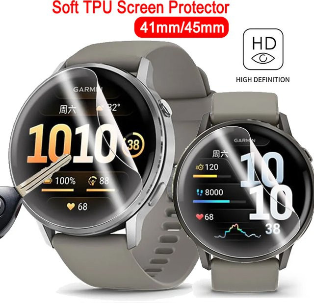 Garmin Hydrogel Film Screen Protector, Silikon, transparent, Unisex - Bild 1