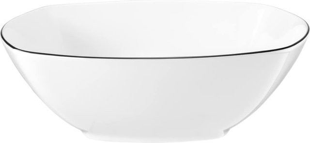 Seltmann Weiden Salatshüssel Lido Black Line in Schwarz aus Porzellan, Durchmesser: 24,5 cm - Bild 1