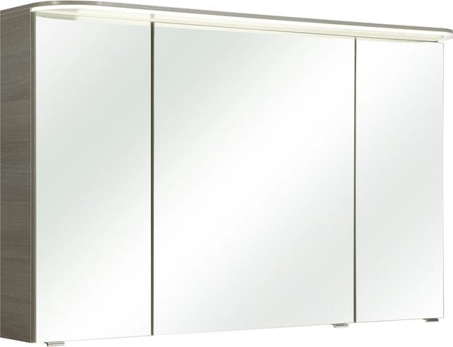 Pelipal Spiegelschrank Quantum 05 in Graphit mit Soft-Close-Türen und Regalen, Breite: 120 cm - Bild 1