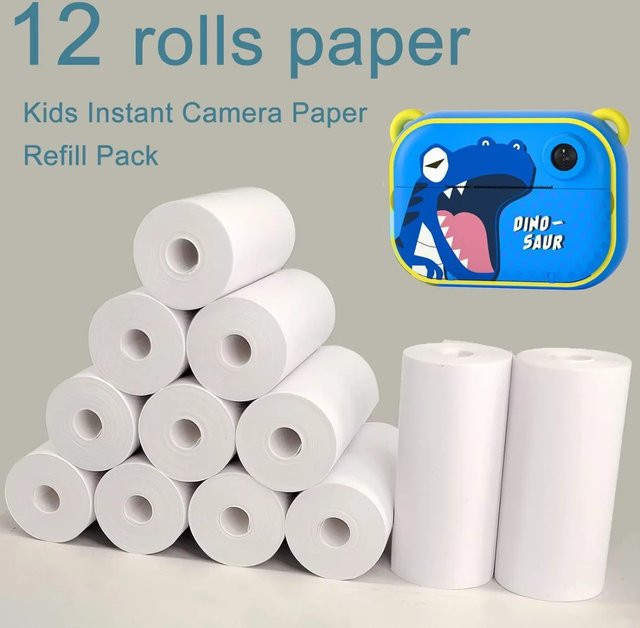 12 Rollen thermisches Nachfüllpapier für Instant-Kameras und mobile Drucker mit 57 mm Breite - Bild 1