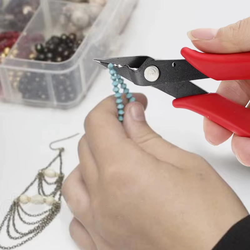JIGONG Spitzzange im amerikanischen Stil für Schmuck und Perlen als DIY-Basteltange zur Drahtpositionierung - Bild 3
