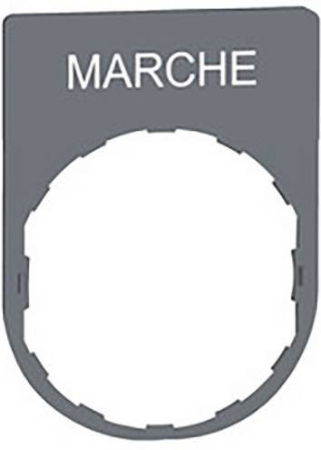 Schneider Electric ZBYP2103C0 Schildträger aus Kunststoff, Grau, 10 Stück - Bild 1