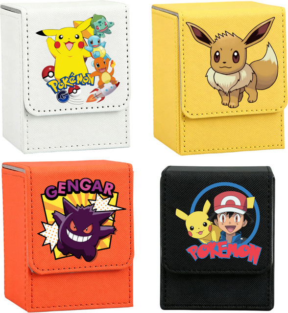 Pokémon Kartenetui Charizard Gengar Eevee Bulbasaur, Leder, Bunt / Mehrfarbig - Bild 1