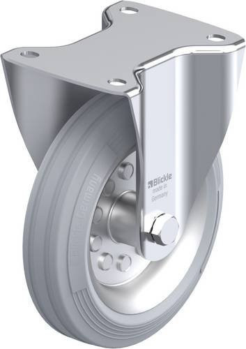 Blickle Bockrolle B-VE 180R-SG in Grau aus Stahl mit 180 mm Rad-Durchmesser und 170 kg Tragfähigkeit - Bild 1