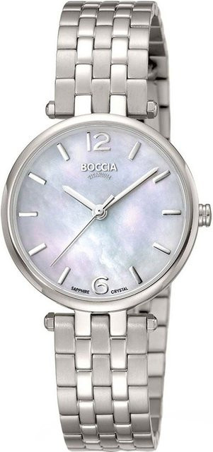 Boccia Damenuhr, Titanium, Quarz, 30 mm, Perlmutt, 5 ATM - Bild 1