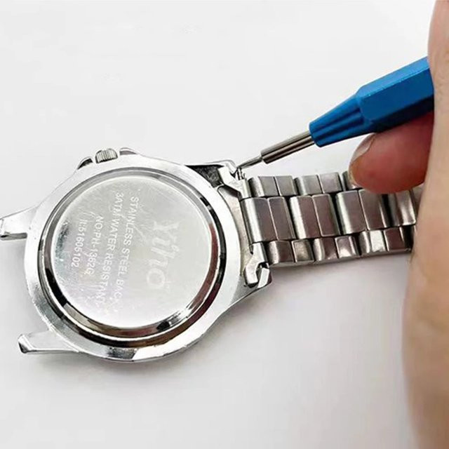 CAOWTAN Uhrenreparatur-Werkzeugset, Aluminiumlegierung, Schwarz - Bild 1