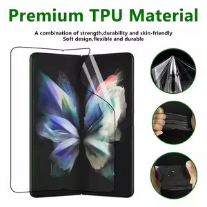 3 Stück transparente Hydrogelfolie Displayschutzfolie für Samsung Galaxy Z Fold 5 und Z Fold 4 - Bild 3