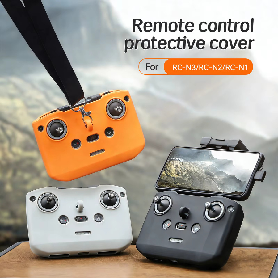 DJI Silikon-Schutzhülle Set für Mini 4 Pro und RC N3/N2/N1 Controller in Orange - Bild 2