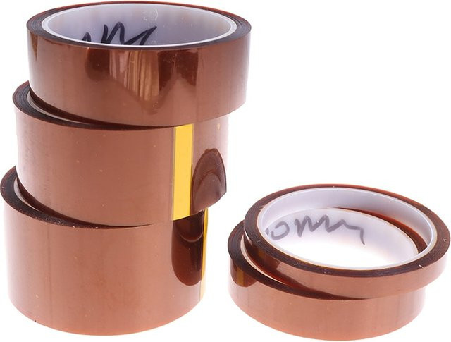 Professionelles Polyimid-Kapton-Isolierband für Elektronik und Schweißen, hitzebeständig und verschleißfest, Farbe: Braun, Breite: 30,48 cm, Länge: 30,48 m - Bild 1