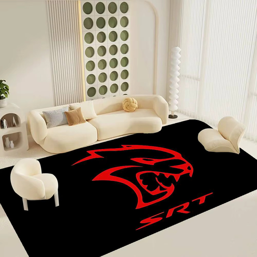 S-SRT Fußmatte im nordischen Stil mit Logo-Design, Schwarz, B/T: 60 x 40 cm - Bild 2