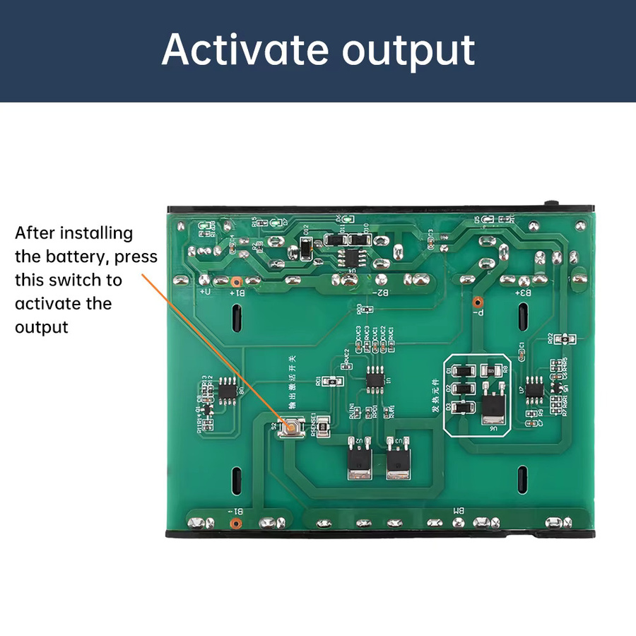 ANENG USV-Batteriekasten für optische Modems und Router mit 6x 18650 Akkus, 60 W, Ausgänge 5 V/9 V/12 V, Schwarz oder Weiß - Bild 4
