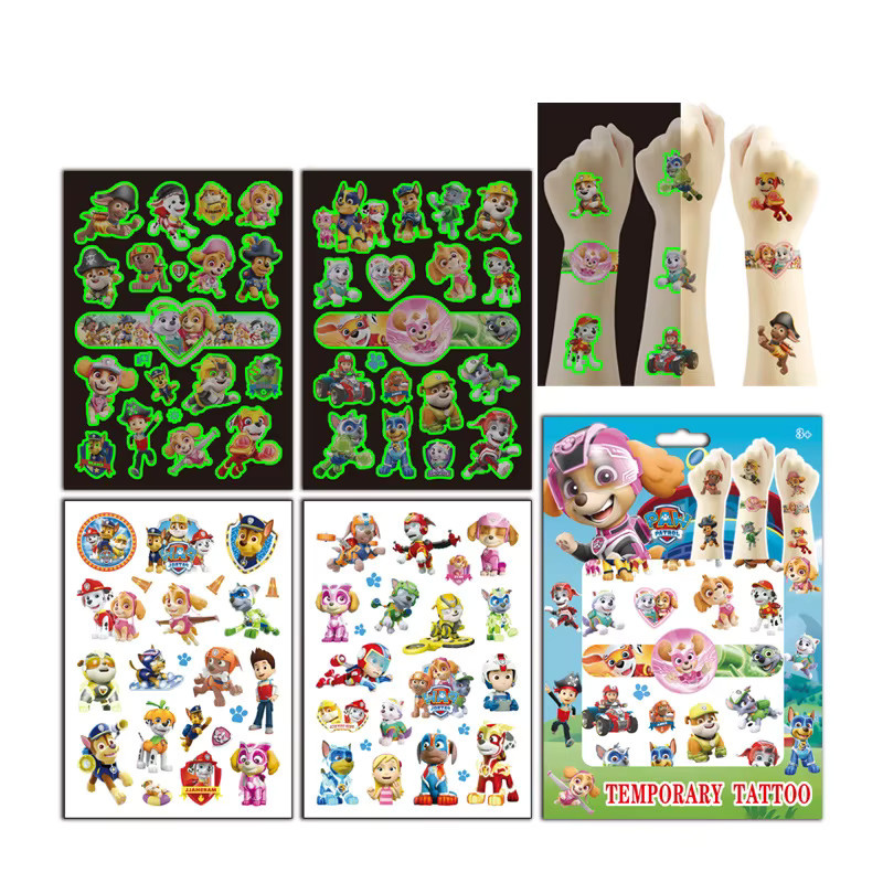Paw Patrol Geschenkbox Set, Leuchtende Tattoo Aufkleber - Bild 5