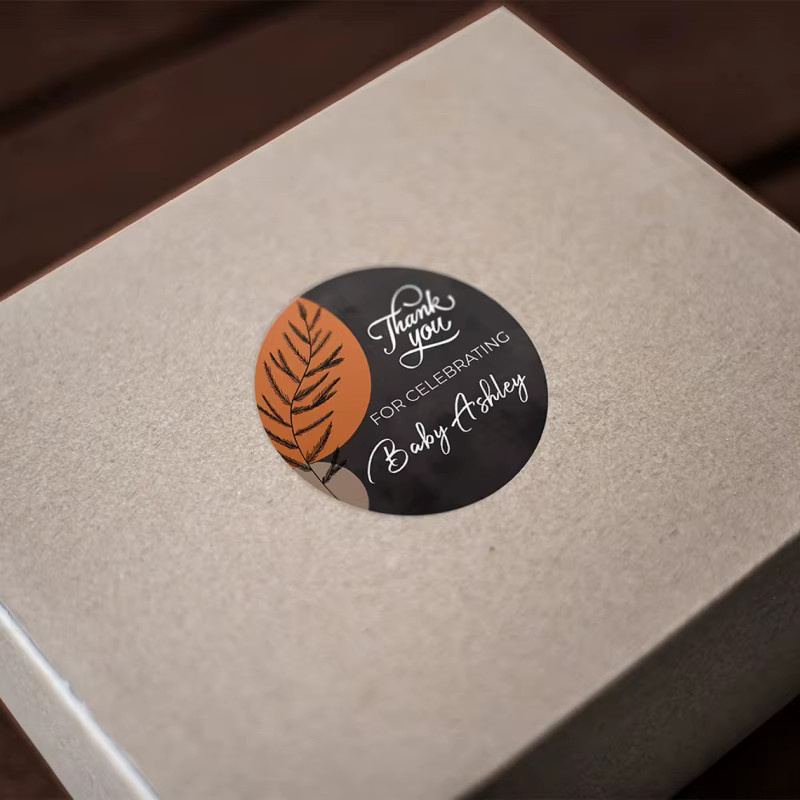 500 Stück personalisierte Logo-Aufkleber aus Papier für Hochzeit, Geburtstag und Geschenkboxen zur individuellen Gestaltung - Bild 2