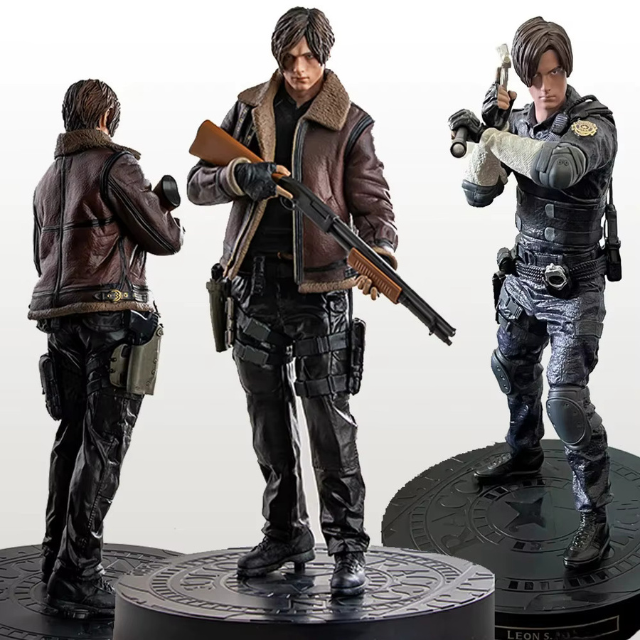 Bandai Biohazard Leon Scott Kennedy Anime Figur, Braune Jacke, Einzelfigur - Bild 3