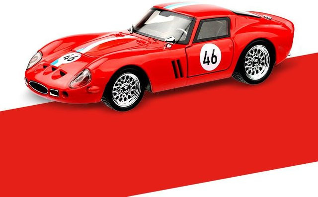 Linyi toy car 250 Gto Langstrecken-Rennwagen, Modellauto, 1:32, Metall, ab 18 Jahre - Bild 1