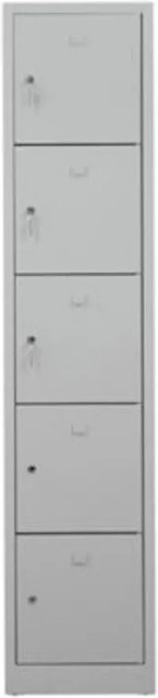 PROREGAL Schließfachschrank Falcon Small Grau mit Zylinderschloss, H x B x T: 190 x 41 x 45 cm - Bild 1