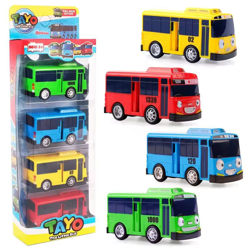 TAKARA TOMY Tayo The Little Bus Slingshot & Pull-Back Car Diy Track Toy Set, ab 3 Jahren - Bild 2