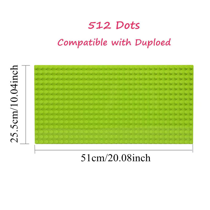 Supfy Grundplatte 16*32 Punkte, Bausteine Grundplatte, Orange - Bild 2