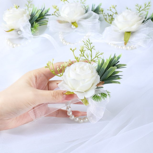 Handgelenk Blume, Rose Ribbon Simulation Blume, Unisex - Bild 1