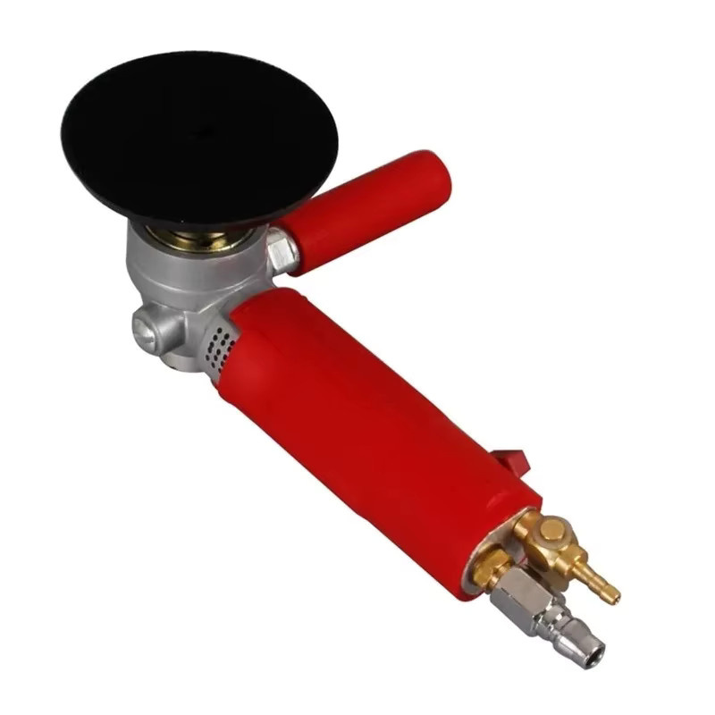 Roter 4-Zoll Pneumatischer Nasspolierer mit Wasserinjektion für Polier- und Schleifarbeiten (Durchmesser: 10,16 cm) - Bild 4