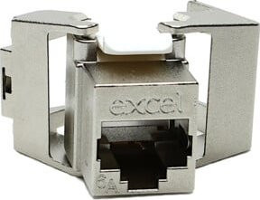 Excel Keystone Modul Cat.6A 100-973 silber flach werkzeuglos - Bild 1
