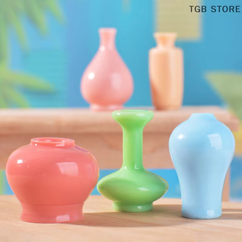 DIAPER&CORED Mini Bunte Vase Flaschen Töpfe, Puppenhaus Miniaturen, 8-teiliges Set - Bild 6