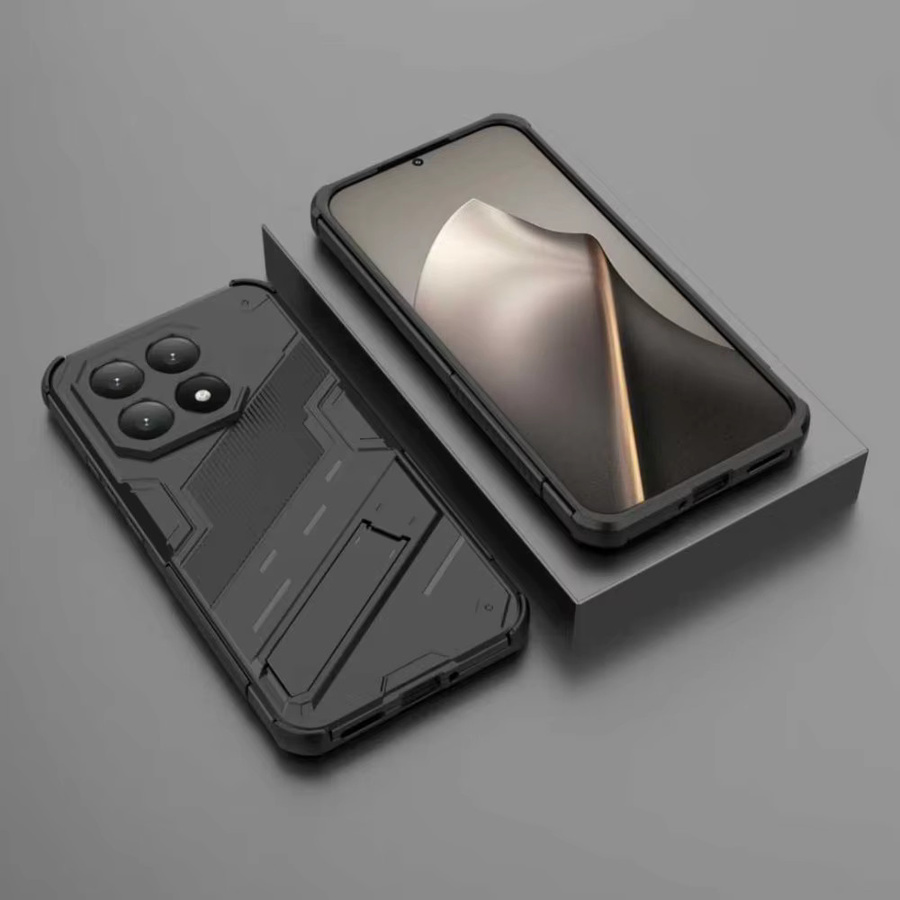 Robuste Schutzhülle für Xiaomi 15T Pro, 17 Pro Max, Redmi Note 15 Pro Plus, 15 und 15C in Blau mit Standfunktion und kabellosem Laden - Bild 3