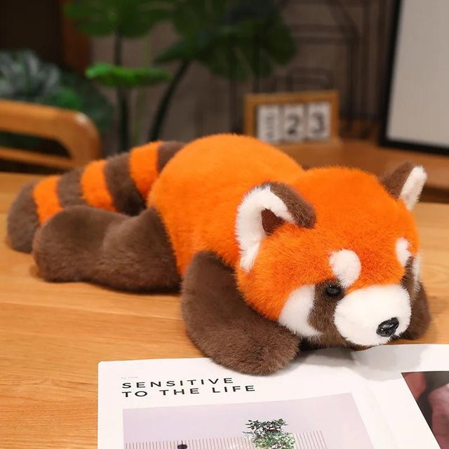 Rote Panda-Plüschpuppe, Umarmungskissen, Rot, Bunt / Mehrfarbig, ab 14 Jahre - Bild 1