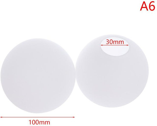 Runder Lampenschirm aus weißem Milchglas von Beautiful Notes - Bild 1