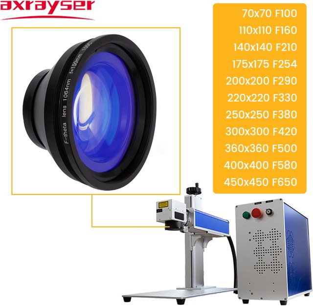 Axrayser F-theta Scan Objektiv für 1064nm YAG Laser Kennzeichnungsmaschinen - Bild 1
