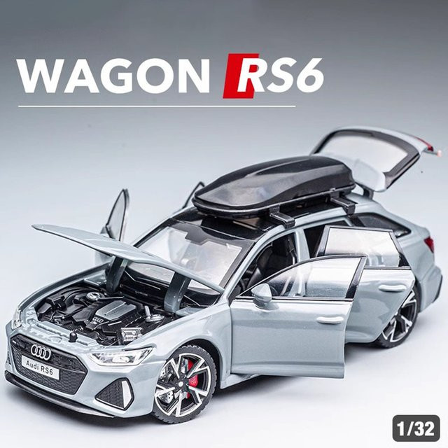MAKEDA RS6 RS7 Automodell, Maßstab 1:32, Legierung, mit Licht und Sound - Bild 1