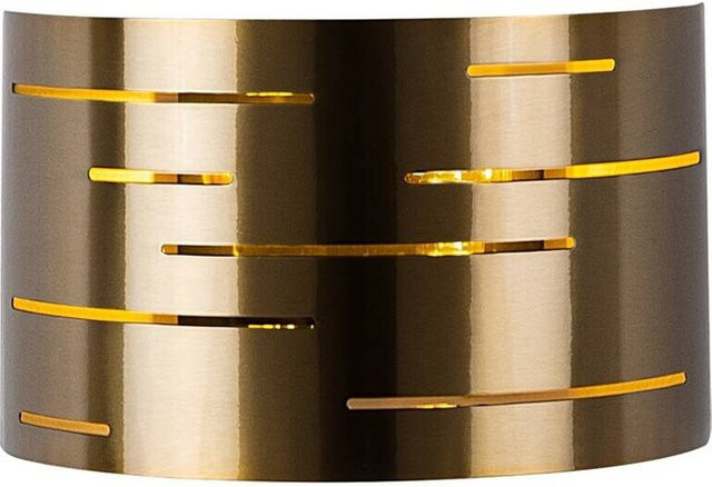 Opviq Wandleuchte Vintage in Bronze aus Metall mit 1 E27 Fassung, B: 10 cm, H: 22 cm, T: 10 cm, L: 30 cm - Bild 1