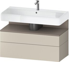 Duravit Waschtischunterschrank Qatego mit 1 Kasten und 1 Auszug, B/T/H: 99 x 47 x 59 cm - Bild 1