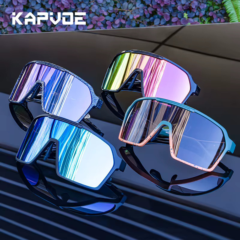 Kapvoe Sportsonnenbrille, Photochrome, Unisex, Vollrand - Bild 2