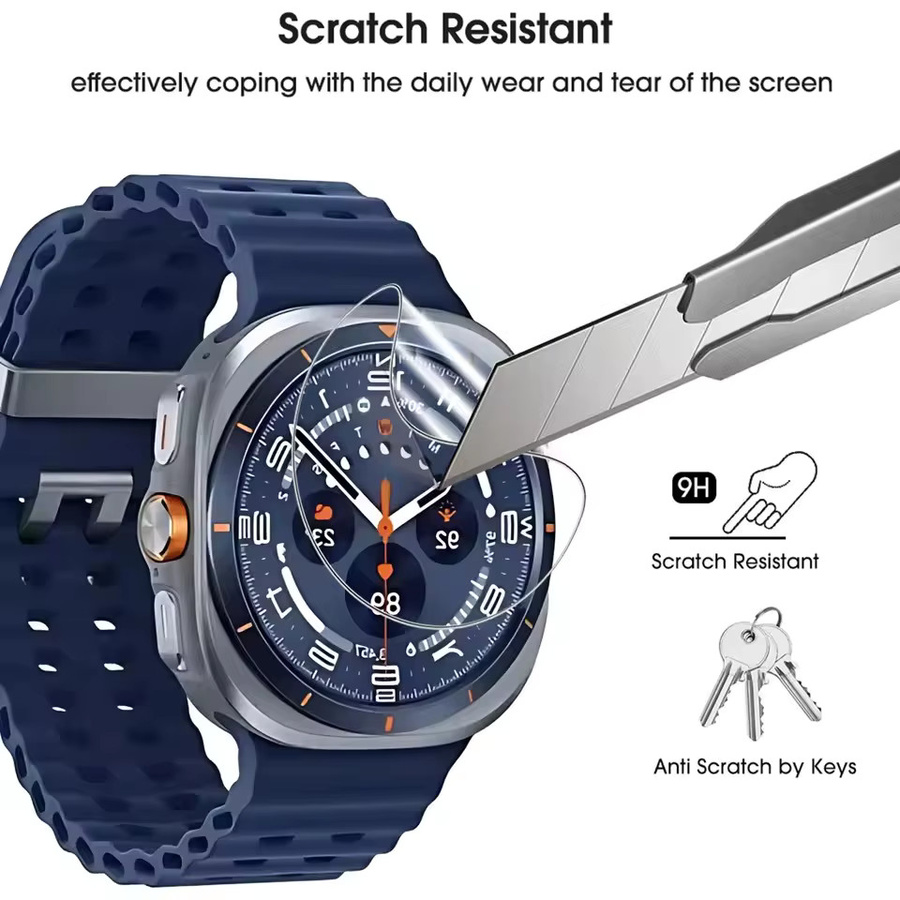 Samsung Hydrogelfolie für Galaxy Watch, 3 Stück, transparent - Bild 3