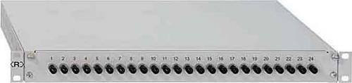 Rutenbeck OM4 LWL-Spleißbox ST 1 HE in Grau und Silber mit 24xST - Bild 1