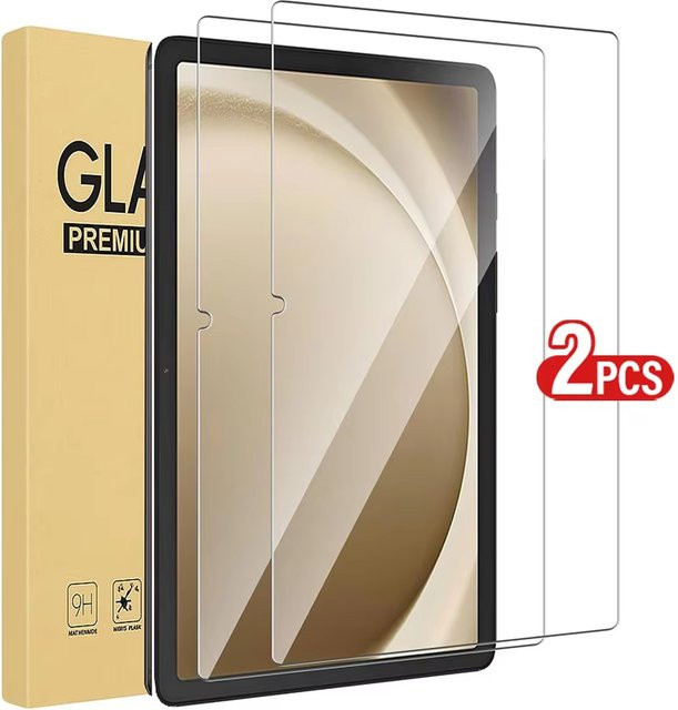2 Stück Displayschutzfolien aus gehärtetem Glas für Samsung Galaxy Tab S9 S8 S7 S6 A9 Plus A8 Lite in Transparent - Bild 1