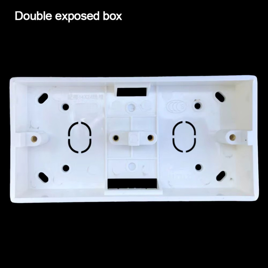 Pattress Back Box für 86 Typ Lichtschalter Steckdosen und Schalter zur Oberflächenmontage in Weiß - Bild 3